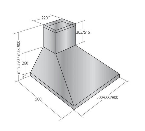 Okap AKPO WK-4 CLASSIC GOLD 50 BIAŁY