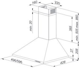 Okap MAAN Vela 2 60 satynowy