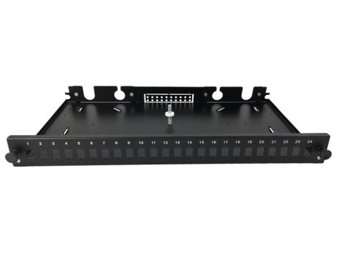 Alantec Przełącznica światłowodowa 24xSC simplex / 24xLC duplex 19" 1U z płytą czołową oraz akcesoriami montażowymi (dławiki, op