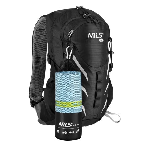 NAR12 JASNONIEBIESKI RĘCZNIK Z MIKROFIBRY 180x100 cm NILS AQUA