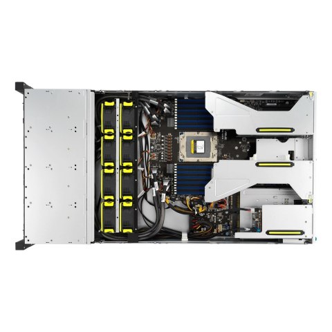 Platforma Asus Rack (2U) RS520A-E12-RS24U AMD Epyc 9004 (24x NVMe, 2xM.2, 2x10Gbe, IPMI, 1+1 1600W)