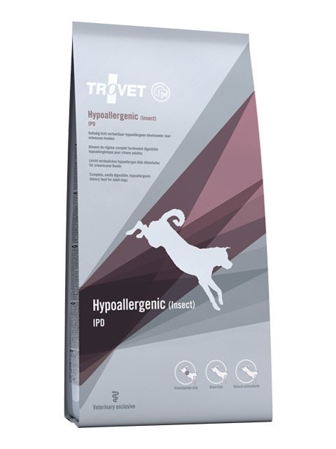 TROVET Hypoallergenic IPD z owadami - sucha karma dla psa - 3 kg (WYPRZEDAŻ)