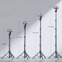 Ugreen selfie stick ze stojakiem i pilotem LP680 1.8m (czarny)
