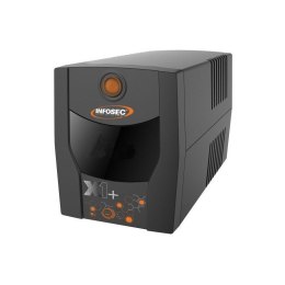 INFOSEC ZASILACZ AWARYJNY UPS X1+ 1000, 1000VA, 500W, 2X FR/SCHUKO