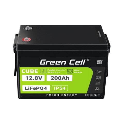GREEN CELL AKUMULATOR LIFEPO4 CUBE 200AH 12V/12.8V 2560WH LFPGC12V200AH GREEN CELL AKUMULATOR LIFEPO4 CUBE 200AH 12V/12.8V 2560WH LFPGC12V200AH