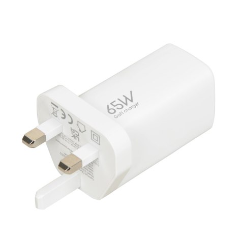 ŁADOWARKA SIECIOWA I-BOX C-65 GAN PD65W KABEL, BIAŁA ŁADOWARKA SIECIOWA I-BOX C-65 GAN PD65W KABEL, BIAŁA