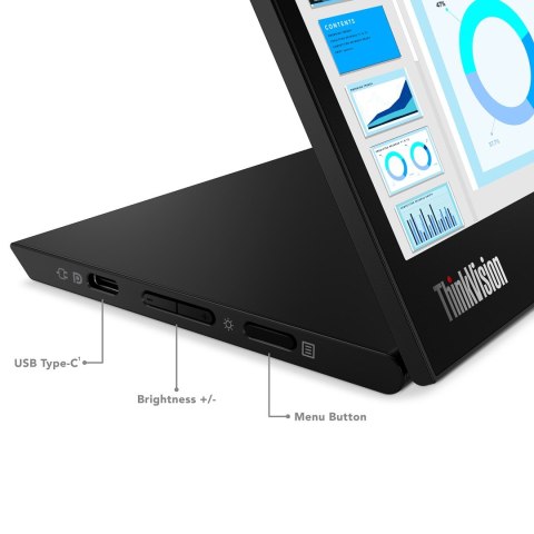Lenovo ThinkVision M14d 14" QHD IPS 60Hz 300nits AG 2xUSB-C Raven Black (WYPRZEDAŻ) Lenovo ThinkVision M14d 14" QHD IPS 60Hz 300nits AG 2xUSB-C Raven Black (WYPRZEDAŻ)