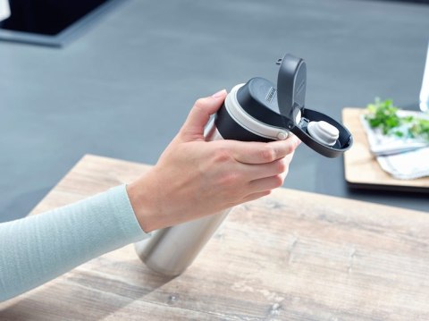 Kubek termiczny Flip 600 ml, srebrny 3272 LEIFHEIT