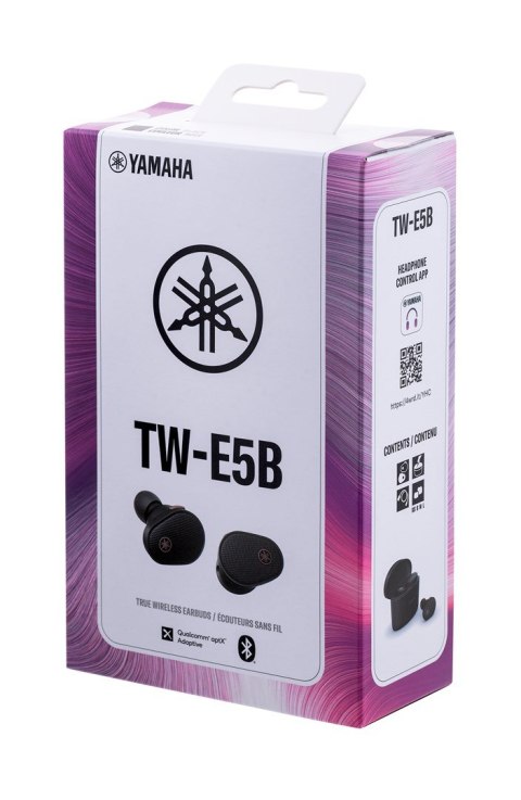 Słuchawki bezprzewodowe douszne Yamaha TW-E5B czarne (WYPRZEDAŻ) Słuchawki bezprzewodowe douszne Yamaha TW-E5B czarne (WYPRZEDAŻ)