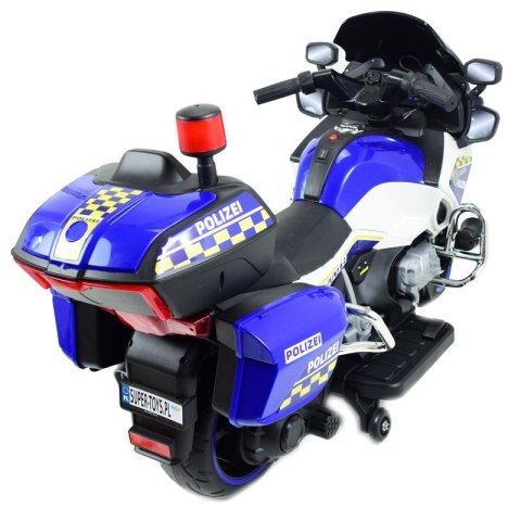 OLBRZYMI SUPER MOTOR ŚCIGACZ POLICYJNY,MIĘKKIE KOŁA, MIĘKKIE SIEDZENIE, GAZ W RĄCZCE, HAMULEC /MH888