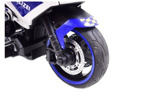 OLBRZYMI SUPER MOTOR ŚCIGACZ POLICYJNY,MIĘKKIE KOŁA, MIĘKKIE SIEDZENIE, GAZ W RĄCZCE, HAMULEC /MH888