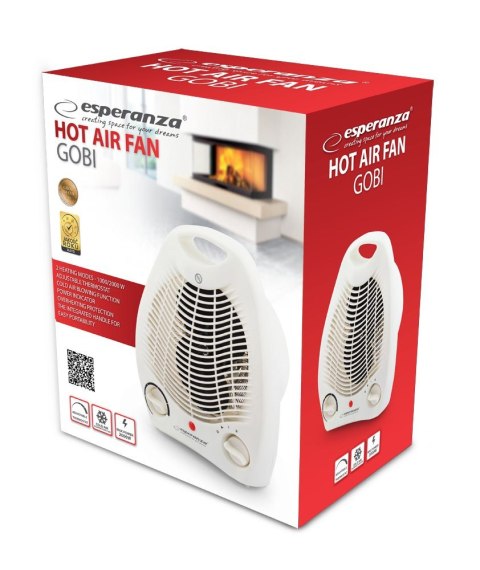 ESPERANZA TERMOWENTYLATOR 1000/2000W GOBI EHH011