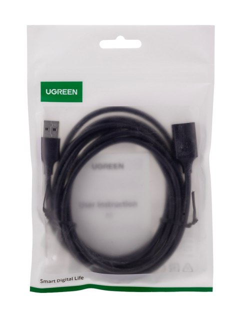 Ugreen przewód przejściówka USB(żeński) - USB (męski) 2m (czarny) Ugreen przewód przejściówka USB(żeński) - USB (męski) 2m (czarny)