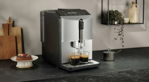 Ekspres ciśnieniowy Siemens TF303E01 EQ300 (srebrny; 15 bar)