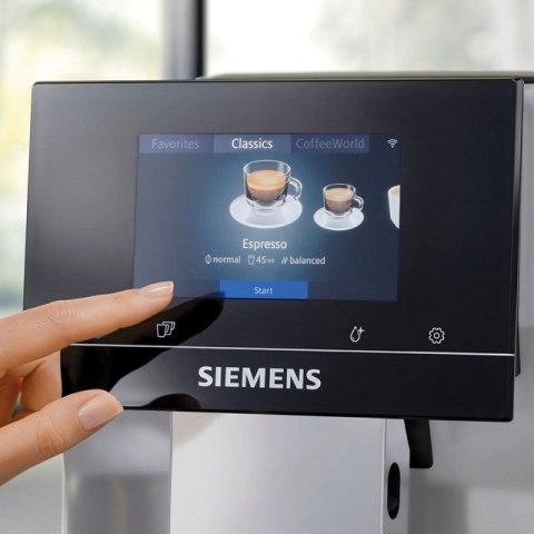 Ekspres ciśnieniowy Siemens TP715R07 EQ700 (1500W; czarny)