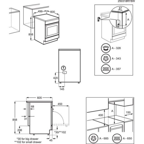Kuchnia ELECTROLUX LKR540266W