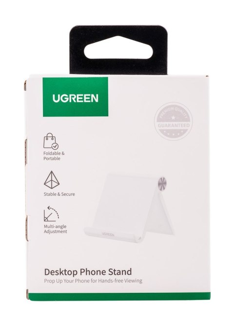 Ugreen podstawka biurkowa na telefon 95 x 85 mm LP106 (biały) Ugreen podstawka biurkowa na telefon 95 x 85 mm LP106 (biały)