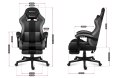 Fotel gamingowy Huzaro Force 4.7 Grey Mesh (WYPRZEDAŻ)