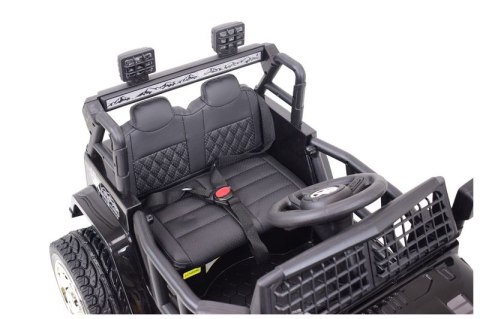 JEEP NA AKUMULATOR "JK OFF ROAD", MIĘKKIE KOŁA, MIĘKKIE SIEDZENIE/LL555