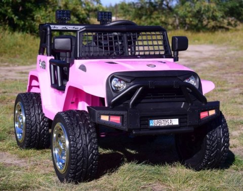 JEEP NA AKUMULATOR "JK OFF ROAD", MIĘKKIE KOŁA, MIĘKKIE SIEDZENIE/LL555