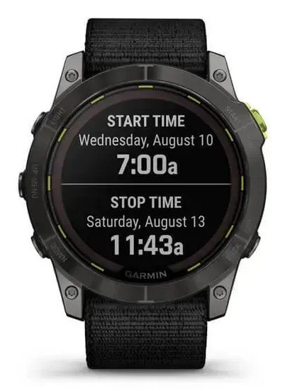 Zegarek sportowy Garmin Enduro 2 Solar Black Carbon Gray DLC Ti Ultrafit Band Zegarek sportowy Garmin Enduro 2 Solar Black Carbon Gray DLC Ti Ultrafit Band
