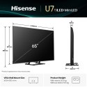 Telewizor 65" Hisense 65U7Q Mini-LED UHD 4K SmartOS Czarny