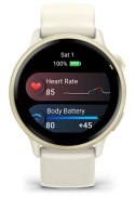 Zegarek Garmin Vivoactive 6 42mm Bone/Lunar Gold