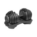Hantel żeliwny regulowany automat 24 kg REBEL ACTIVE (WYPRZEDAŻ)