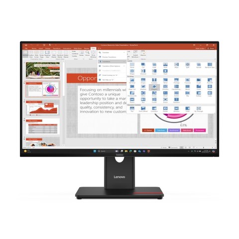 Lenovo ThinkVision T27-40 27" IPS FHD AG 4ms 300nits 120Hz HDMI, DP USB Eclipse Black