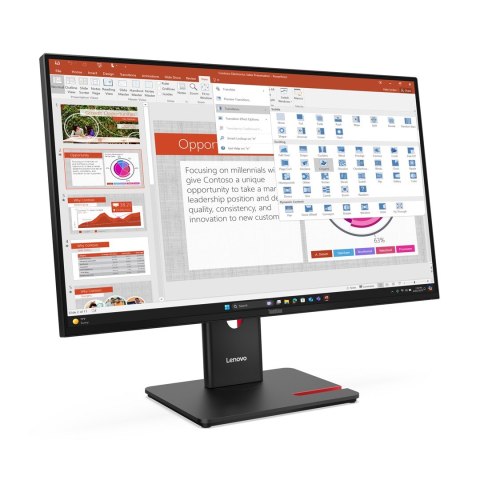 Lenovo ThinkVision T27-40 27" IPS FHD AG 4ms 300nits 120Hz HDMI, DP USB Eclipse Black