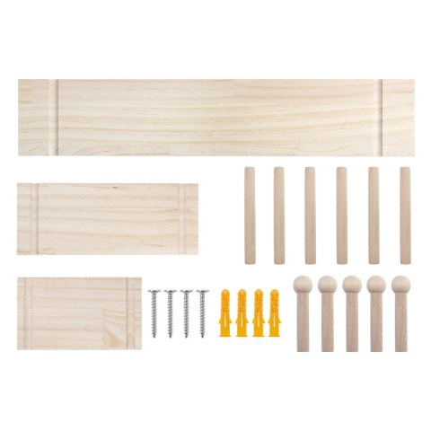 MACLEAN DREWNIANA TABLICA ORGANIZER, KOLOR JASNE DREWNO, 60X80 CM, MAX. 20 KG MC-131 WD