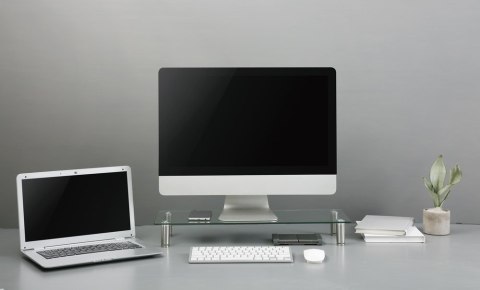 GEMBIRD SZKLANA PODSTAWKA NA MONITOR ROZMIAR M