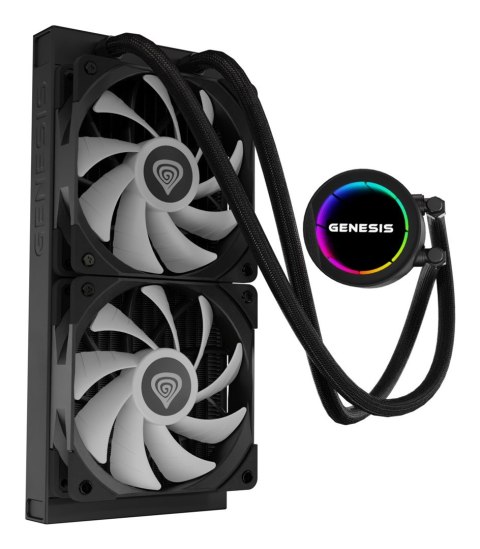 GENESIS CHŁODZENIE WODNE HYDRIA 240 ARGB CZARNE