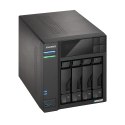 NAS Asustor AS6704T; Tower; 4x (3.5" SATA HDD/ 2.5" SSD); Intel Celeron N5105; 4GB DDR4 SODIMM (max. 16GB), 2x 2.5GbE, 4x M.2 22