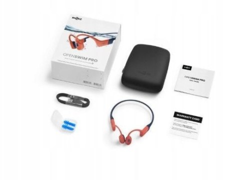 Słuchawki bezprzewodowe kostne Shokz OpenSwim Pro Red