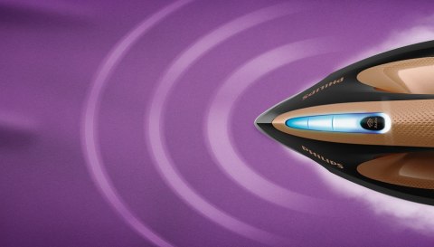 Żelazko z generatorem pary Philips GC9682/80 (2800W; kolor czarny) (WYPRZEDAŻ)