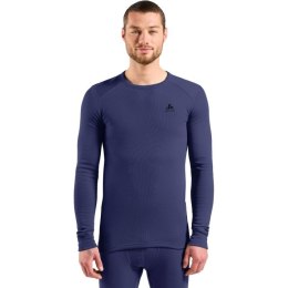 Bielizna termoaktywna z długim rękawem Odlo BL TOP crew neck l/s MERINO 260 roz. M Niebieska