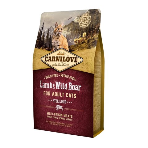 CARNILOVE CAT LAMB&WILD BOAR STERILISED 2kg