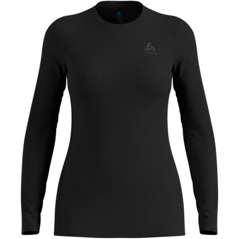 Koszulka damska ODLO Merino 160 BL Top Crew Neck l/s roz. S Czarna