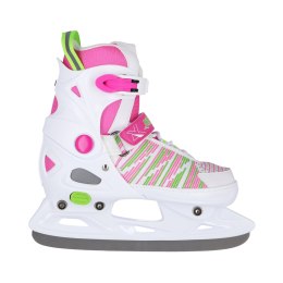 NH2255 A WHITE/PINK ROZM. L(40-43) ŁYŻWY HOKEJOWE NILS EXTREME