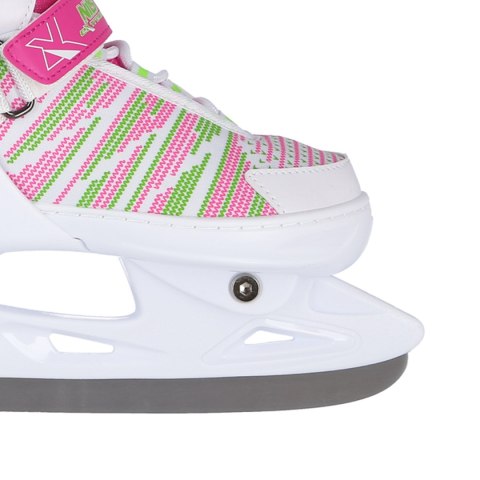 NH2255 A WHITE/PINK ROZM. L(40-43) ŁYŻWY HOKEJOWE NILS EXTREME