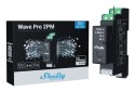 Shelly Wave Pro 2PM 2-kanałowy przekaźnik na szynę DIN z pomiarem energii Shelly Qubino