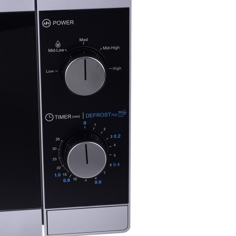 Kuchenka mikrofalowa SHARP YC-MS01E-S (800W; 20l; kolor srebrny) (WYPRZEDAŻ)