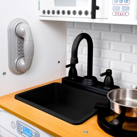 PROMIS KUCHNIA DZIECIĘCA DREWNIANA Z AKCESORIAMI K