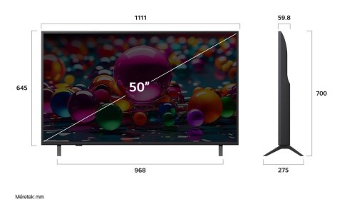 Telewizor LG 50UA73003LA LED 50'' 4K Ultra HD WebOS Dolby Digital DVB-T2 Czarny