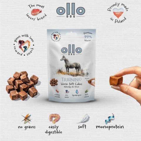 Ollo Air Dried Horse Cubes dla psa 80g