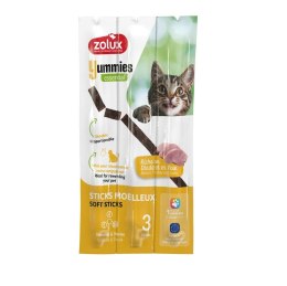 ZOLUX Miękkie przysmaki dla kota pałeczki YUMMIES indyk wątróbka 3x5g