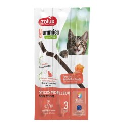 ZOLUX Miękkie przysmaki dla kota pałeczki YUMMIES łosoś pstrąg 3x5g