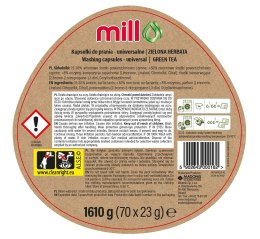 MILL ECO Kapsułki 2k do prania uniw. 2w1 zielona herbata 70szt (opak.zb 4szt.)