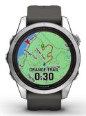 Zegarek sportowy Garmin Fenix 7S Pro Solar Silver SS Grapphite